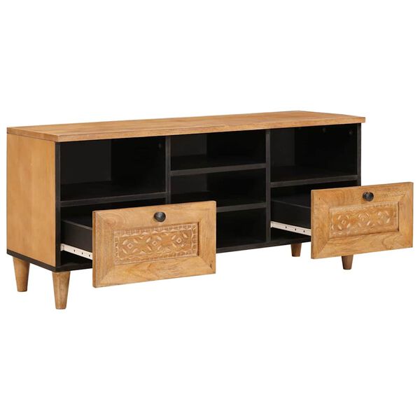 vidaXL Unidades de TV con cajón Marrón Claro 100 x 33 x 46 cm