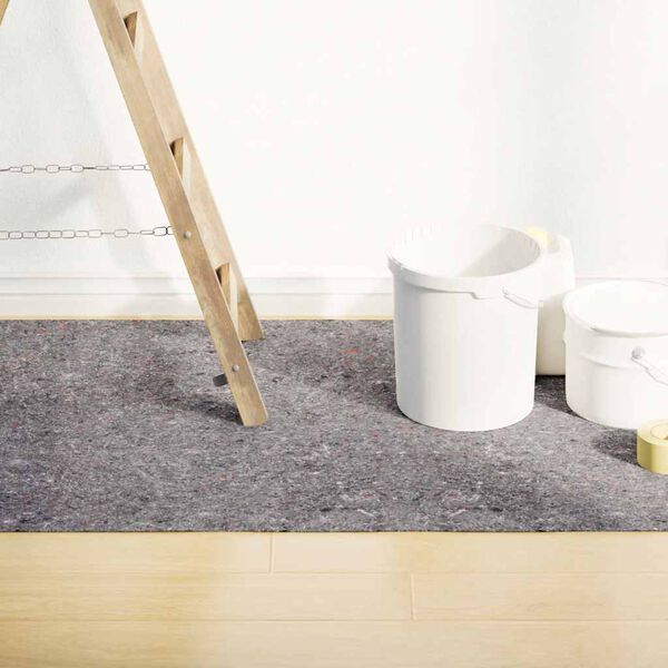 vidaXL Felpa antideslizante para pintores 25 m 280 g/m&sup2; gris