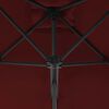 vidaXL Sombrilla de jard&iacute;n con palo de acero burdeos 250x250x230 cm