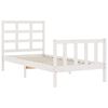 vidaXL Estructura de cama sin colch&oacute;n madera de pino blanca 90x200 cm