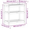 vidaXL Mesa de plantaci&oacute;n con estantes madera Douglas 82,5x45x86,5 cm