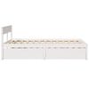 vidaXL Estructura de cama sin colchón madera de pino blanca 140x190 cm