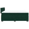 vidaXL Cama box spring con colch&oacute;n terciopelo verde oscuro 160x200 cm