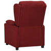 vidaXL Sill&oacute;n elevable tela rojo tinto