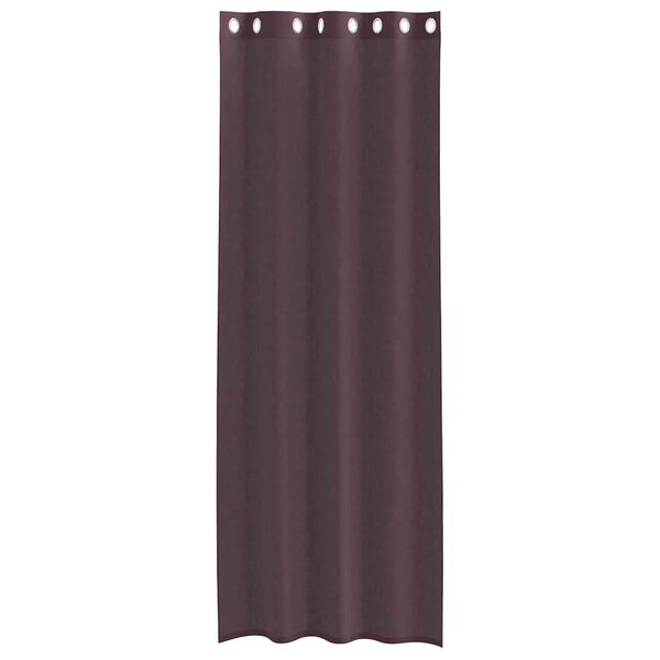 vidaXL Cortinas de gasa con ojales 2 uds morado 140x260 cm