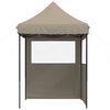 vidaXL Carpa de Fiesta Taup&eacute; 200 x 200 x 306 cm Tela Oxford
