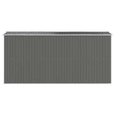 vidaXL Cobertizo de jardín acero galvanizado gris claro 192x440x223 cm