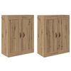 vidaXL Mueble de pared 2 uds. Roble artisan 69,5 x 34 x 90 cm