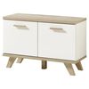 Germania Mueble zapatero Oslo color roble Sonoma y blanco 76x35x51,5cm