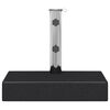 vidaXL Base de sombrilla de granito rectangular negro 25 kg