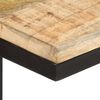 vidaXL Mesitas auxiliares 2 uds madera mango rugosa 31,5x24,5x64,5 cm