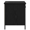 vidaXL Armario de Noche con caj&oacute;n 2 pcs Roble Negro 40 x 42 x 50 cm
