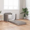 vidaXL Sof&aacute; cama 60cm Taup&eacute; tela