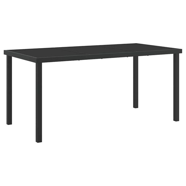 vidaXL Conjunto de Comedor de Jard&iacute;n 5 pcs Negro