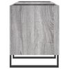 vidaXL Mueble para discos madera contrachapada gris sonoma 121x38x48cm