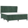 vidaXL Cama box spring con colch&oacute;n terciopelo verde oscuro 180x200 cm