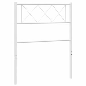 vidaXL Cabecero de repuesto de metal blanco 75 cm