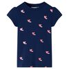 Camiseta infantil azul marino 140