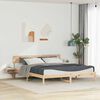 vidaXL Estructura de cama Marr&oacute;n 180 x 200 cm Madera de pino macizo