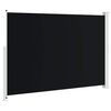 vidaXL Toldo lateral retr&aacute;ctil para patio negro 200x300 cm