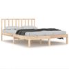 vidaXL Estructura de cama madera maciza de pino 120x190 cm