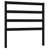 vidaXL Cabecero de cama madera maciza de pino negro 81x4x100 cm