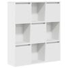 vidaXL Estanter&iacute;a de madera de ingenier&iacute;a blanca 89x24x101,5 cm