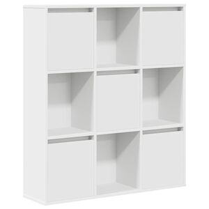 vidaXL Estanter&iacute;a de madera de ingenier&iacute;a blanca 89x24x101,5 cm
