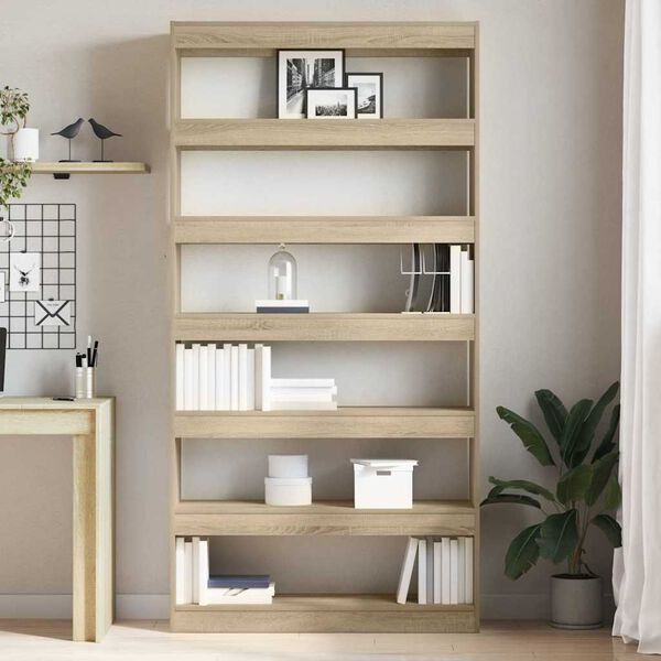 vidaXL Librer&iacute;a Roble Sonoma 100 x 30 x 198 cm Madera de ingenier&iacute;a