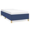 vidaXL Estructura de cama sin colch&oacute;n tela azul 90x190 cm