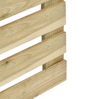 vidaXL Panel de valla de jardín madera de pino impregnada 180x180 cm
