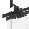 vidaXL Kit de herrajes para puertas correderas acero negro 305 cm