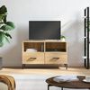 vidaXL Mueble para TV madera contrachapada roble ahumado 80x36x50 cm