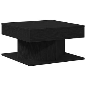 vidaXL Mesa de Caf&eacute; Roble Negro 57 x 57 x 30 cm Madera de ingenier&iacute;a
