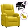 vidaXL Sill&oacute;n reclinable el&eacute;ctrico de terciopelo amarillo
