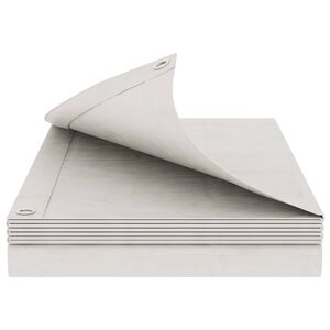 vidaXL Lona con ojales Blanco 2 x 3 m 260 gsm PE