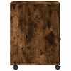vidaXL Soporte para impresora con ruedas roble ahumado 60x50x67 cm