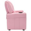vidaXL Sill&oacute;n reclinable para ni&ntilde;os cuero sint&eacute;tico rosa