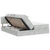 vidaXL Cama con almacenamiento con cabecera 2 uds. Gris Claro