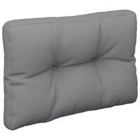 vidaXL Cojín para sofá de palets tela gris 50x40x12 cm