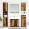 vidaXL Juego de muebles de ba&ntilde;o con caj&oacute;n 3 pcs Madera vieja
