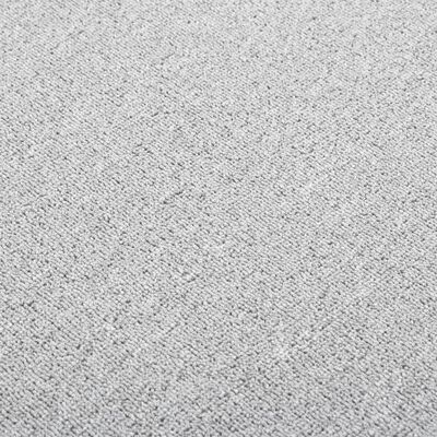 vidaXL Alfombra de pasillo gris claro 80x200 cm