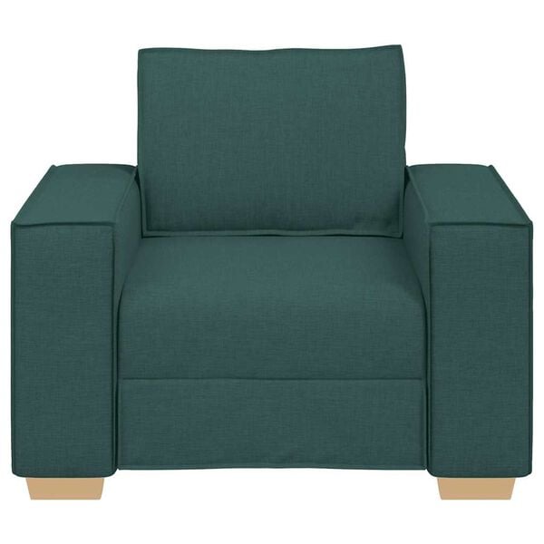 vidaXL Sill&oacute;n Sof&aacute; Tela Verde Oscuro 100x78x84 cm
