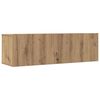vidaXL Muebles para TV de pared 2 uds roble artesanal 100x30x30 cm