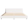 vidaXL Estructura de cama sin colch&oacute;n madera maciza blanca 120x190 cm