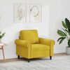 vidaXL Sill&oacute;n de terciopelo amarillo 60 cm