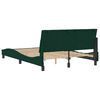 vidaXL Estructura de cama sin colch&oacute;n Hanko terciopelo verde oscuro 140x190 cm