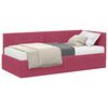 vidaXL Estructura de Cama Esquina con Colch&oacute;n 2 pcs Verde Terciopelo