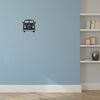 Homemania Adorno de pared Mini Van acero negro 32x36 cm