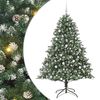 vidaXL &Aacute;rbol de Navidad artificial Verde 180 cm PVC, Pl&aacute;stico y Acero